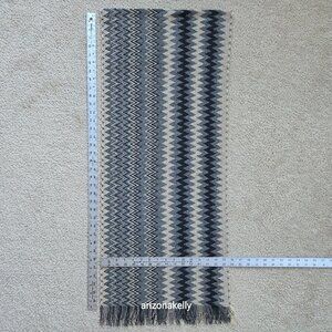 Missoni WOOL grey zig zag scarf